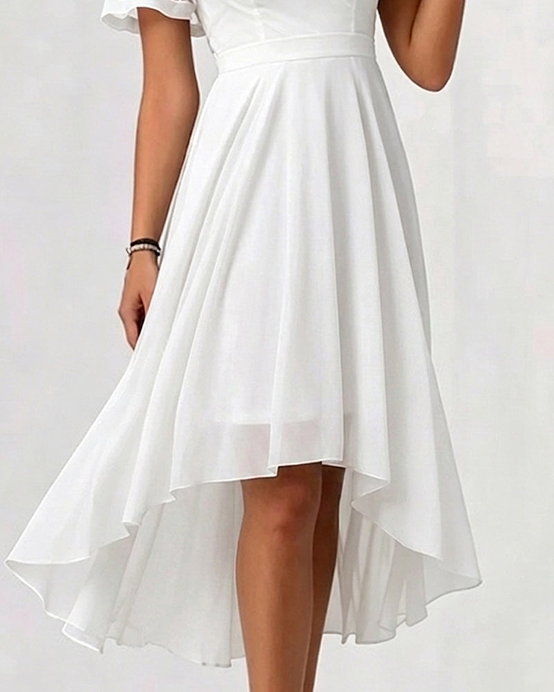 Robe Mesh Patchwork Irrégulière