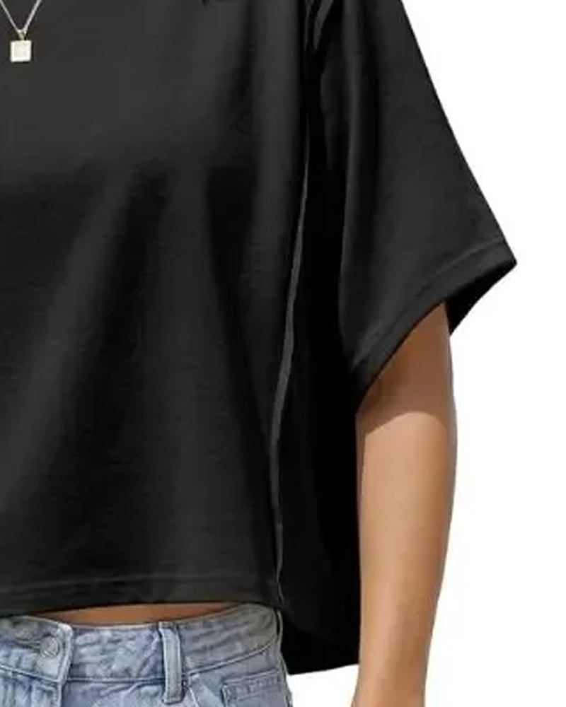 T-Shirts Court Drop Épaule Ample