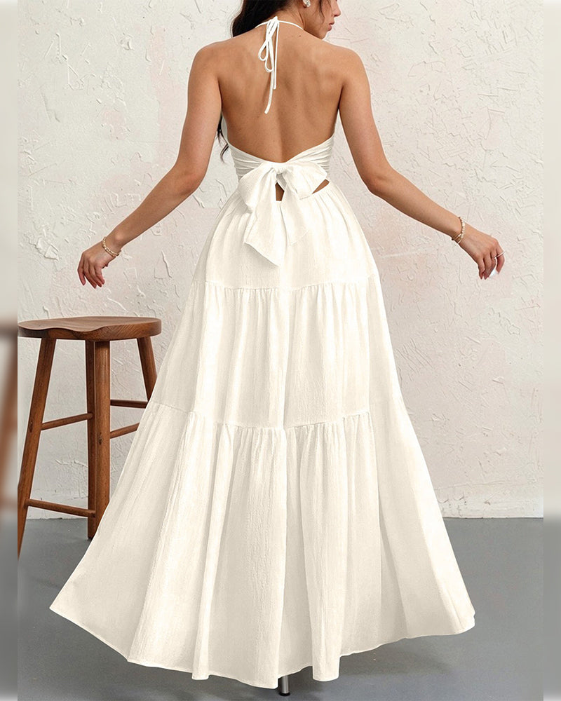 Robe Mode Unie Halter