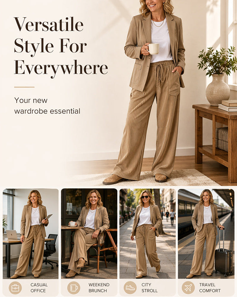 Pantalon Poche Cordon Long