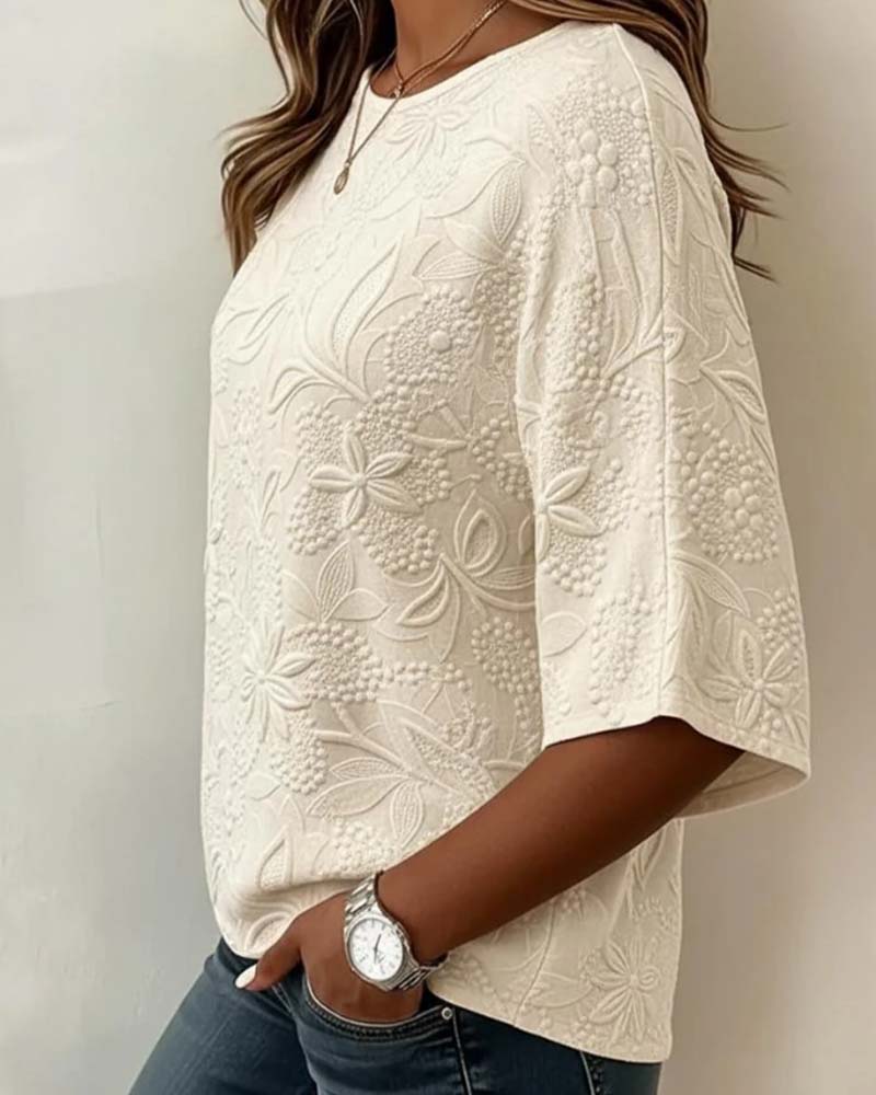 Blouse Femme Décontractée Fleurie