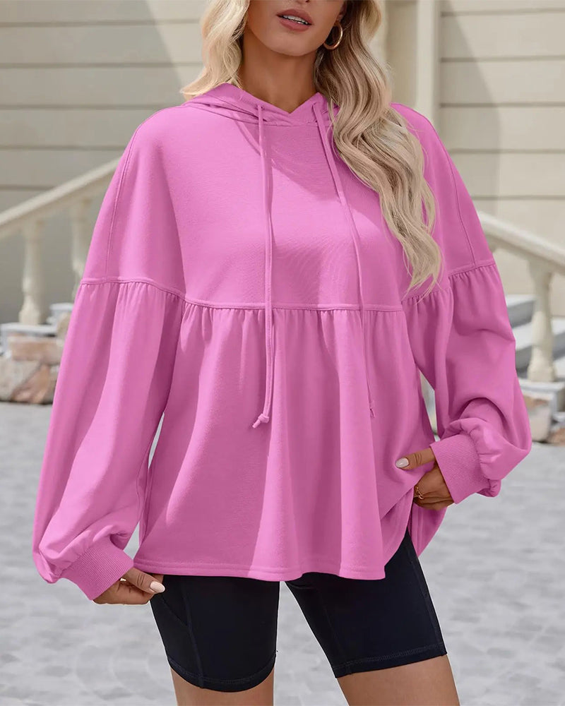 Sweatshirt Capuche Cordon Lâche