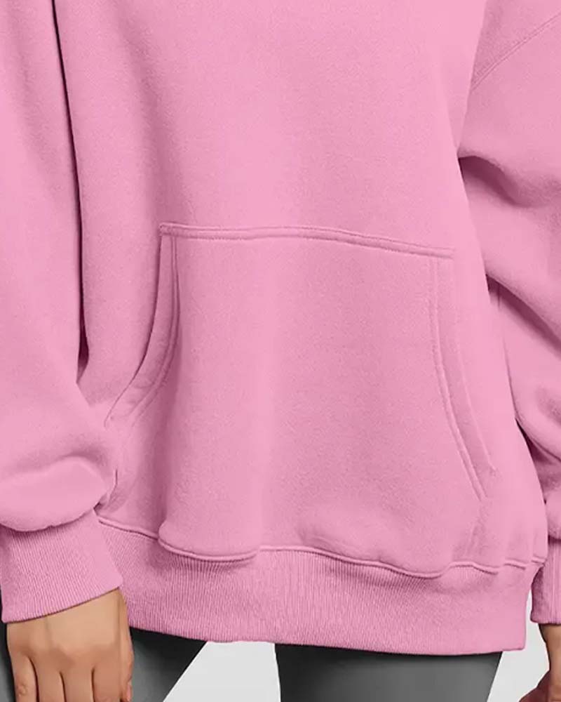 Hoodie Unie Manche Longue Décontracté