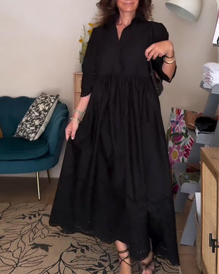 Robe Découpée Ample Ligne A