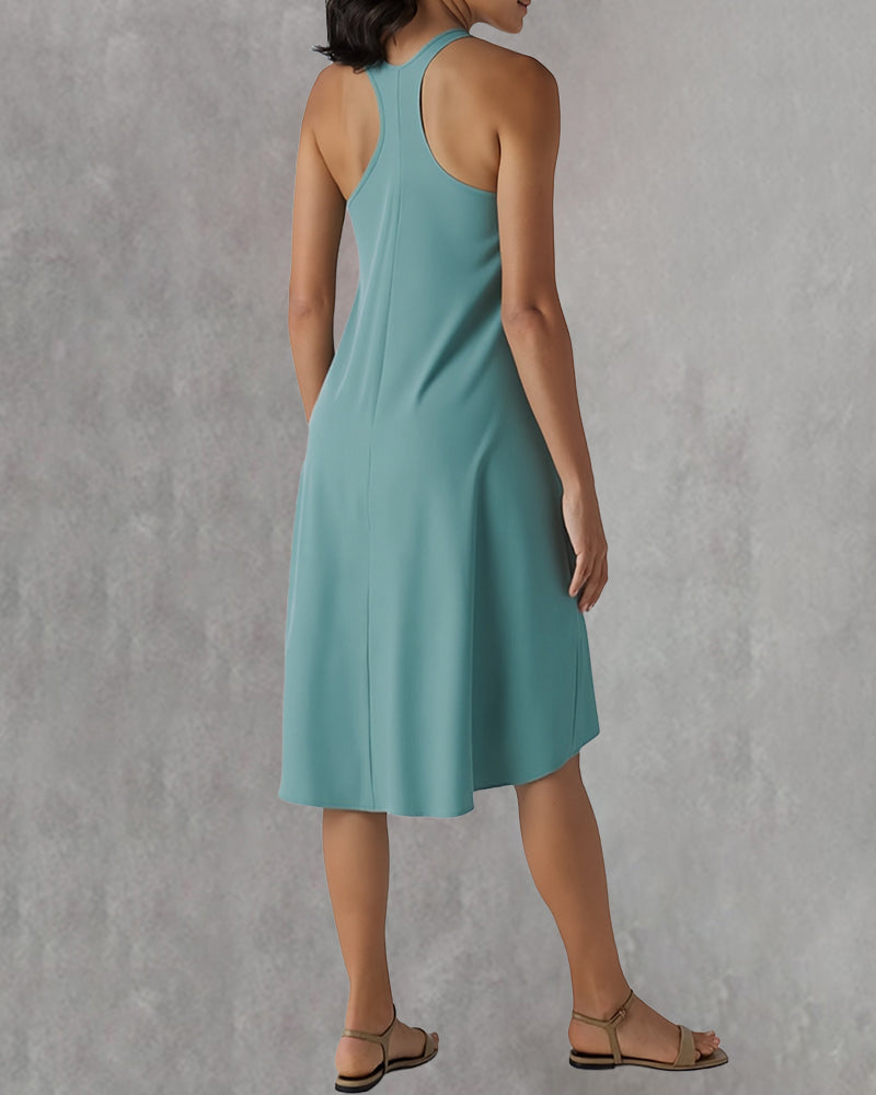 Robe Soutien-Gorge Intégré Irrégulier Gilet Sans Manches