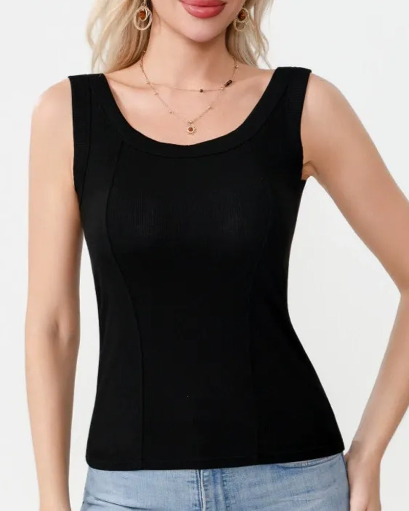 Top Cami Uni Avec Soutien‑Gorge Intégré