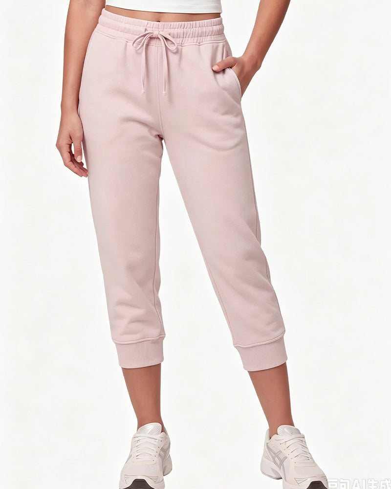 Pantalon De Jogging Taille Élastique Jogger Court