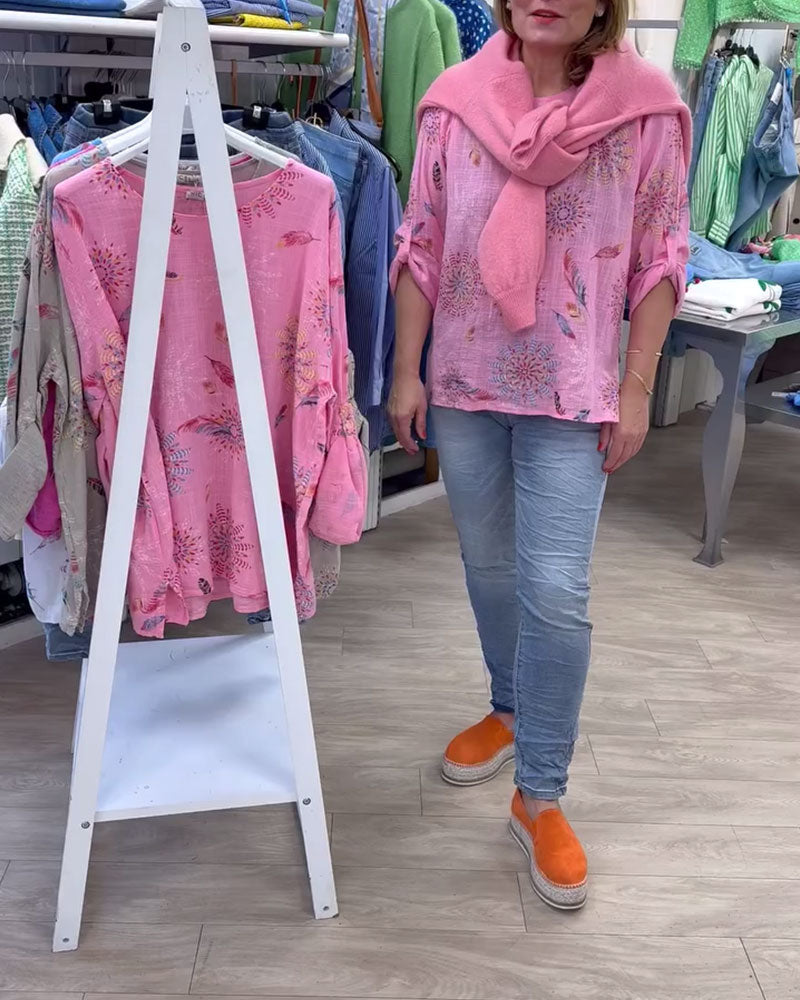 T-Shirt Manches Longues Imprimé