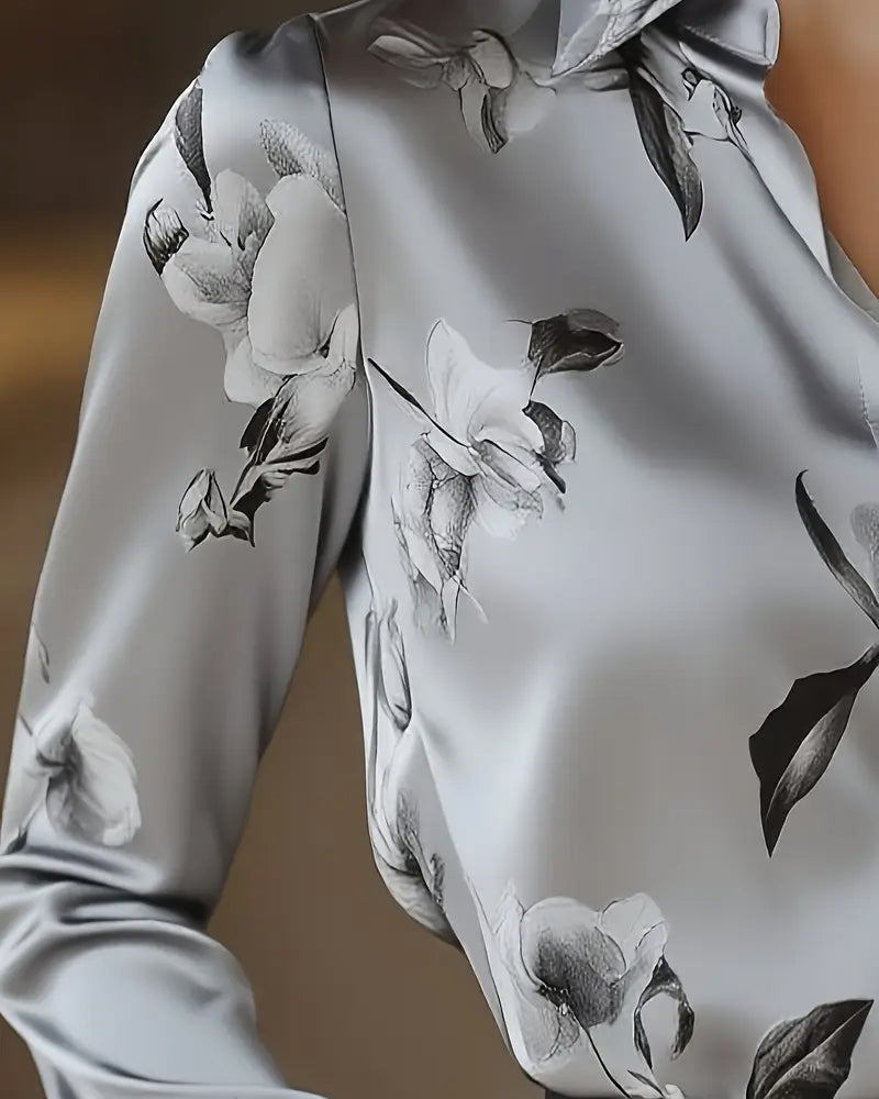 Chemise Style Rétro Imprimé Floral