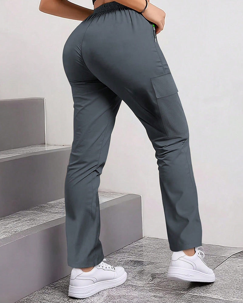 Pantalon De Travail Ample Grande Poche Décontracté