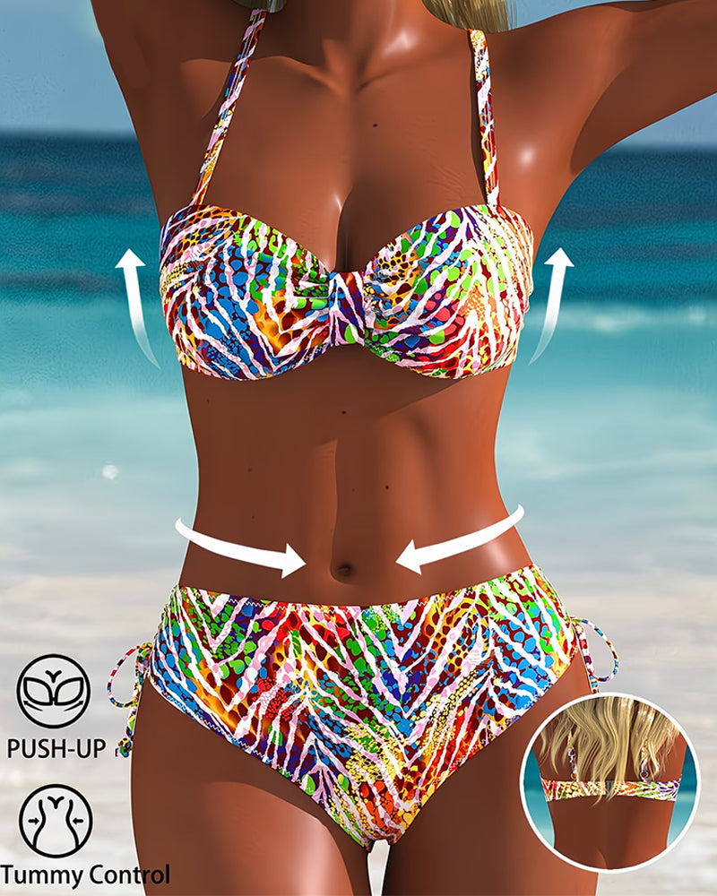 Bikini Vacances Imprimé Lacets