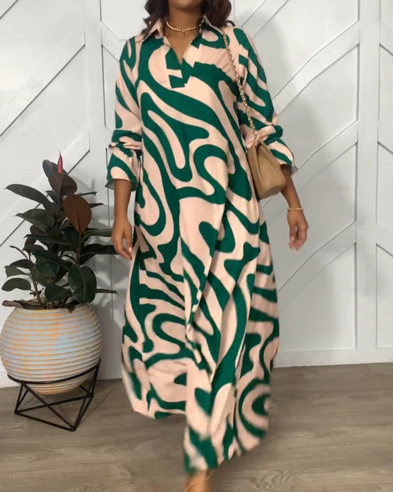 Robe avec élégance et manches longues