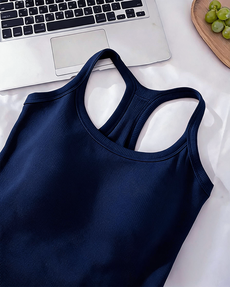 Débardeur Soutien-Gorge Intégré Côtes Unie