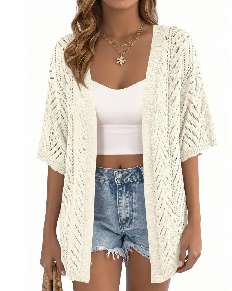 Cardigan Découpé Lâche Ouvert