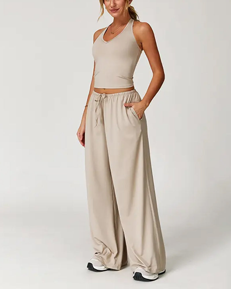 Ensemble Halter Col V Décontracté