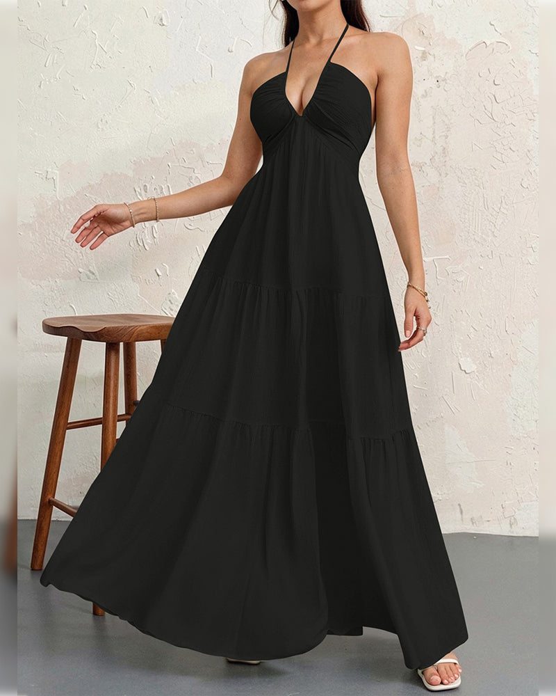 Robe Mode Unie Halter