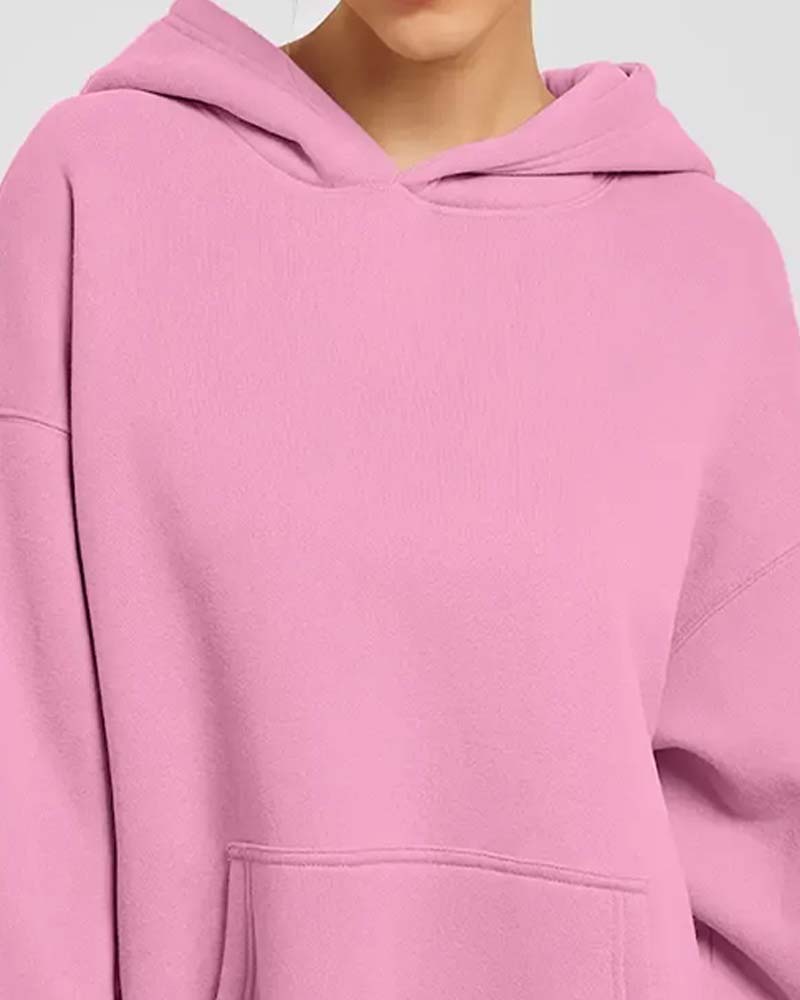 Hoodie Unie Manche Longue Décontracté