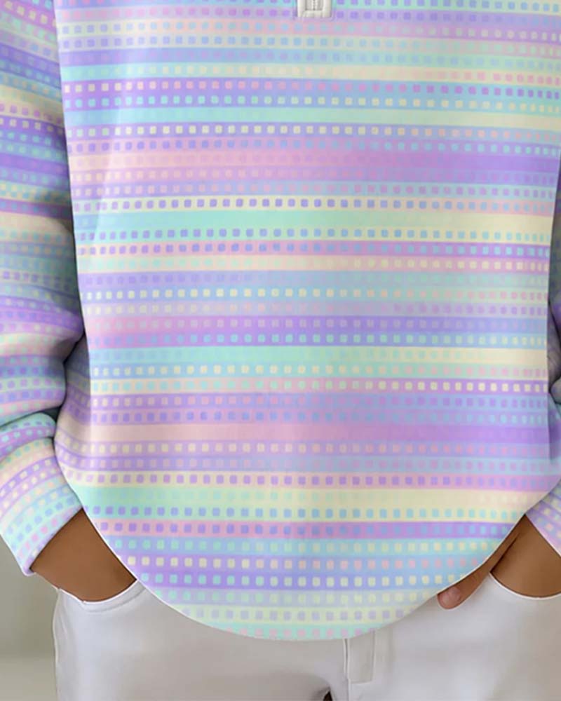Sweat‑shirt Revers Manches Longues