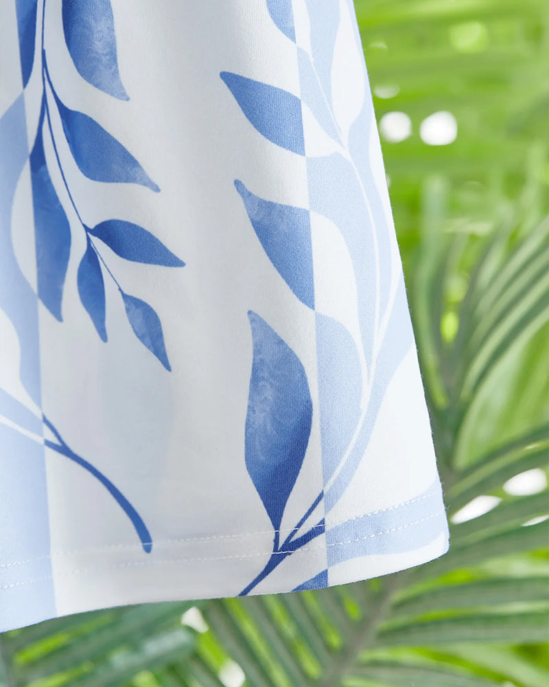 Robe coupe slim et manches courtes