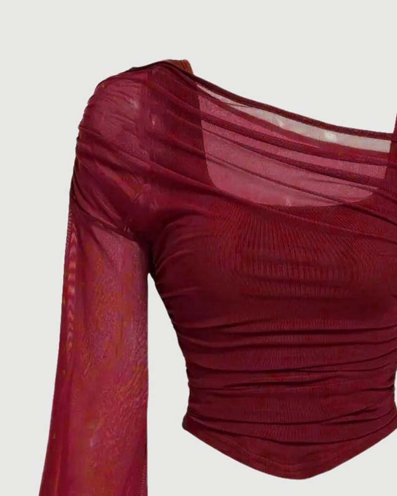 Chemisier Maille Volanté Manche Longue Cami