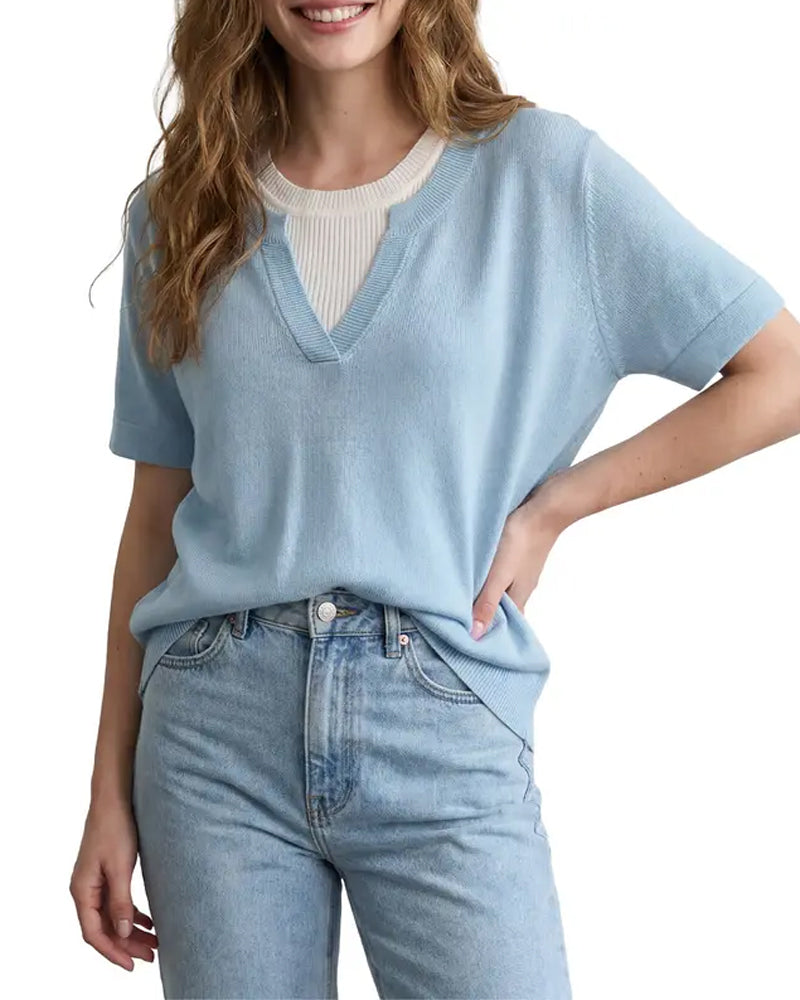 Pull Décontracté Manches Courtes