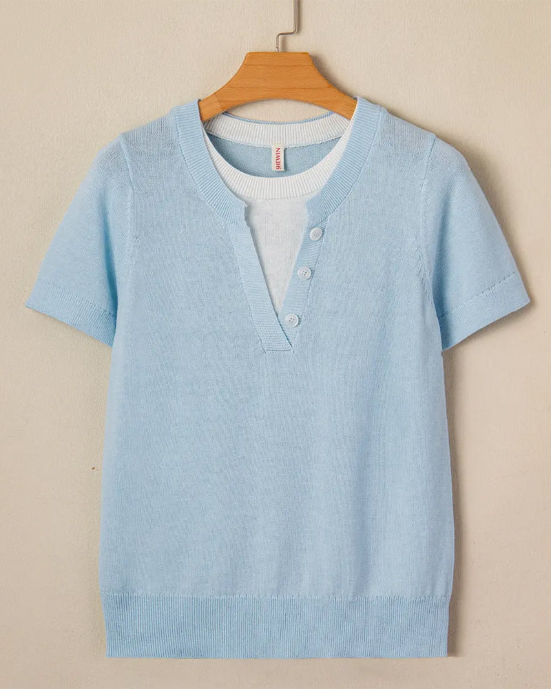 Pull Décontracté Manches Courtes