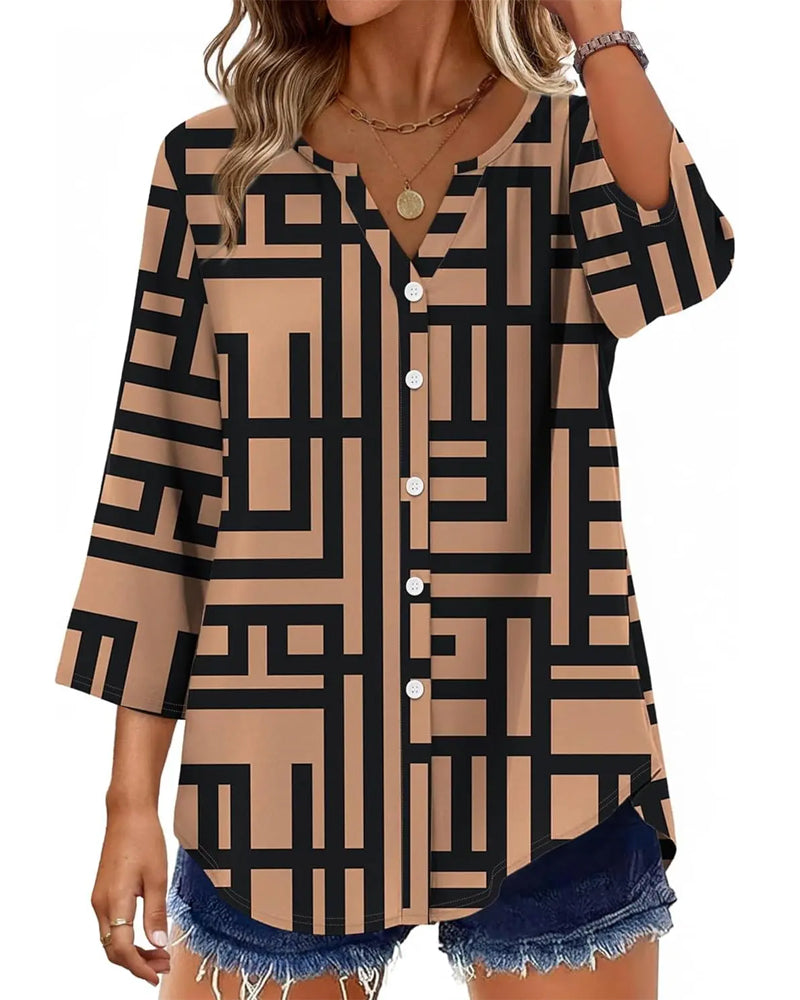 Blouse Imprimé Pois Coupe Loose