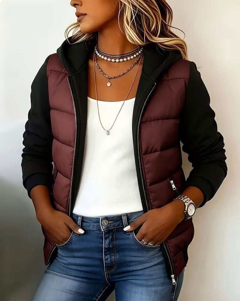Manteau À Capuche Polaire Chaud