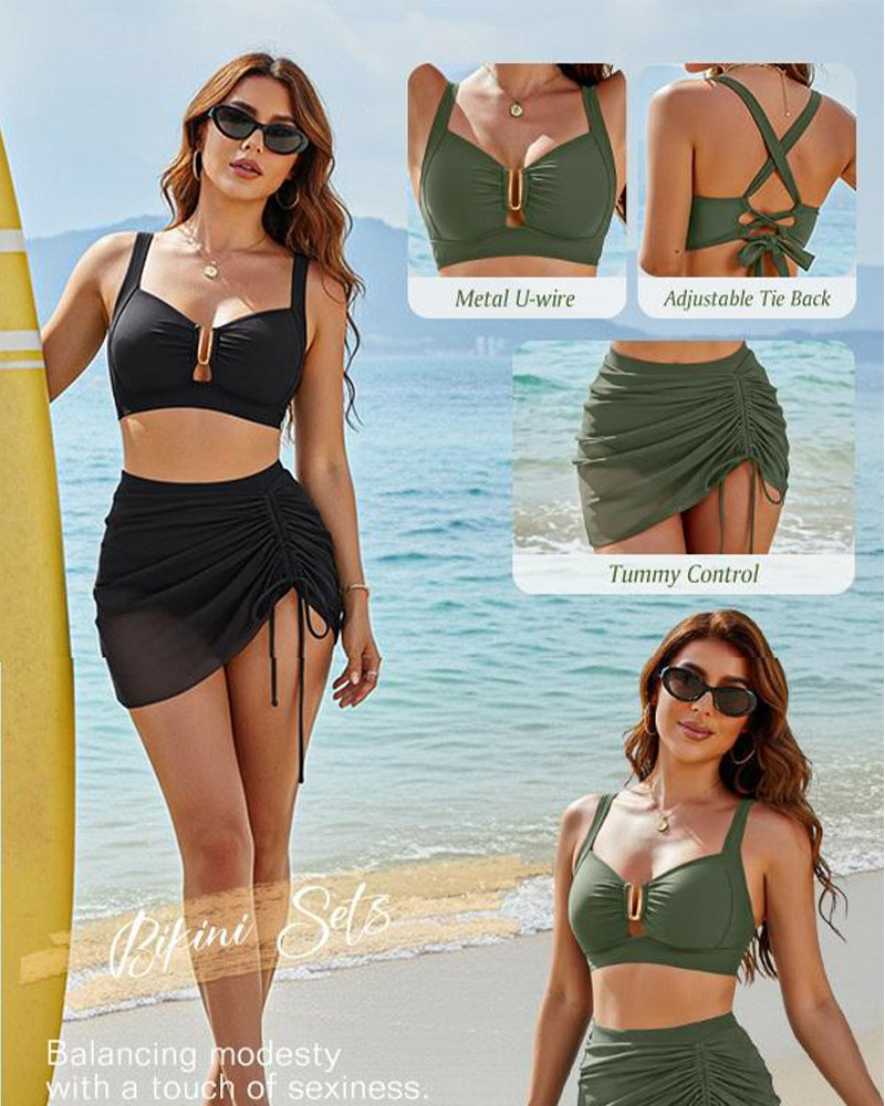 Bikini Vacances Uni Lacets