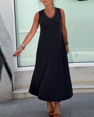 Robe Uni Sans Manches