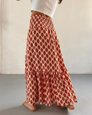 Jupe élégante plissée imprimée