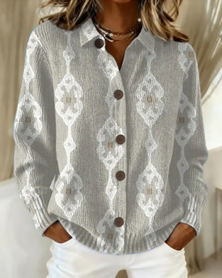 Gilet Col Polo Simple Rangée