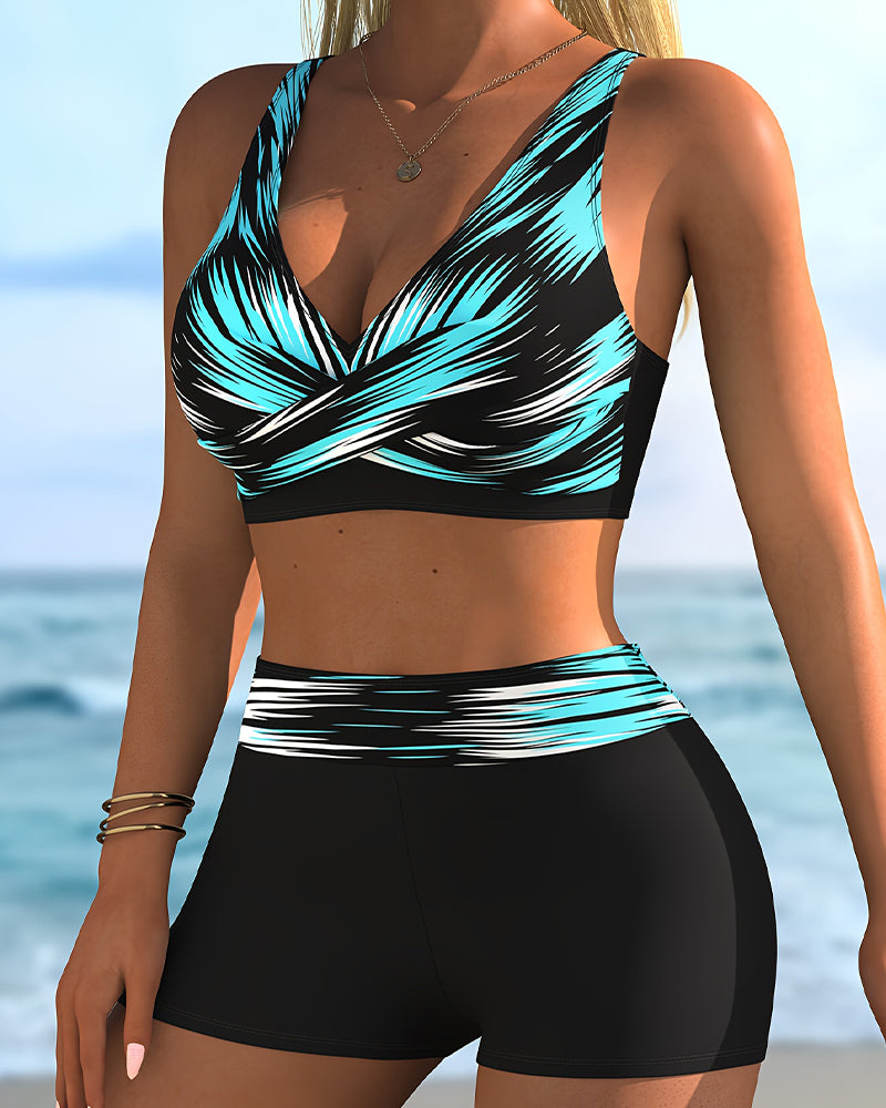 Bikini Dégradé Croix Boxer Short