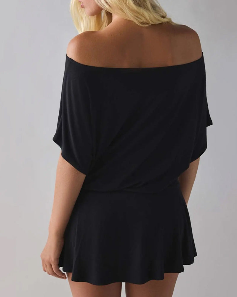 Robe Off-Shoulder Large Chauve-Souris