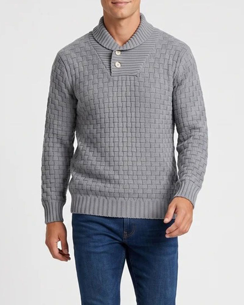 Pull-Over Homme À Carreaux Décontracté