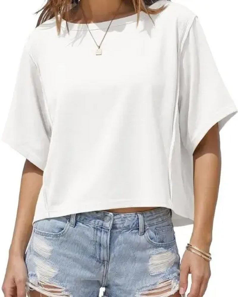 T-Shirts Court Drop Épaule Ample