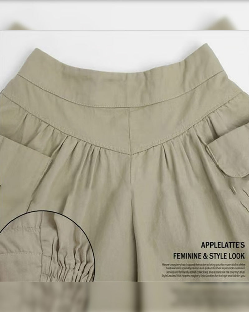 Shorts Amples Taille Haute Affinant