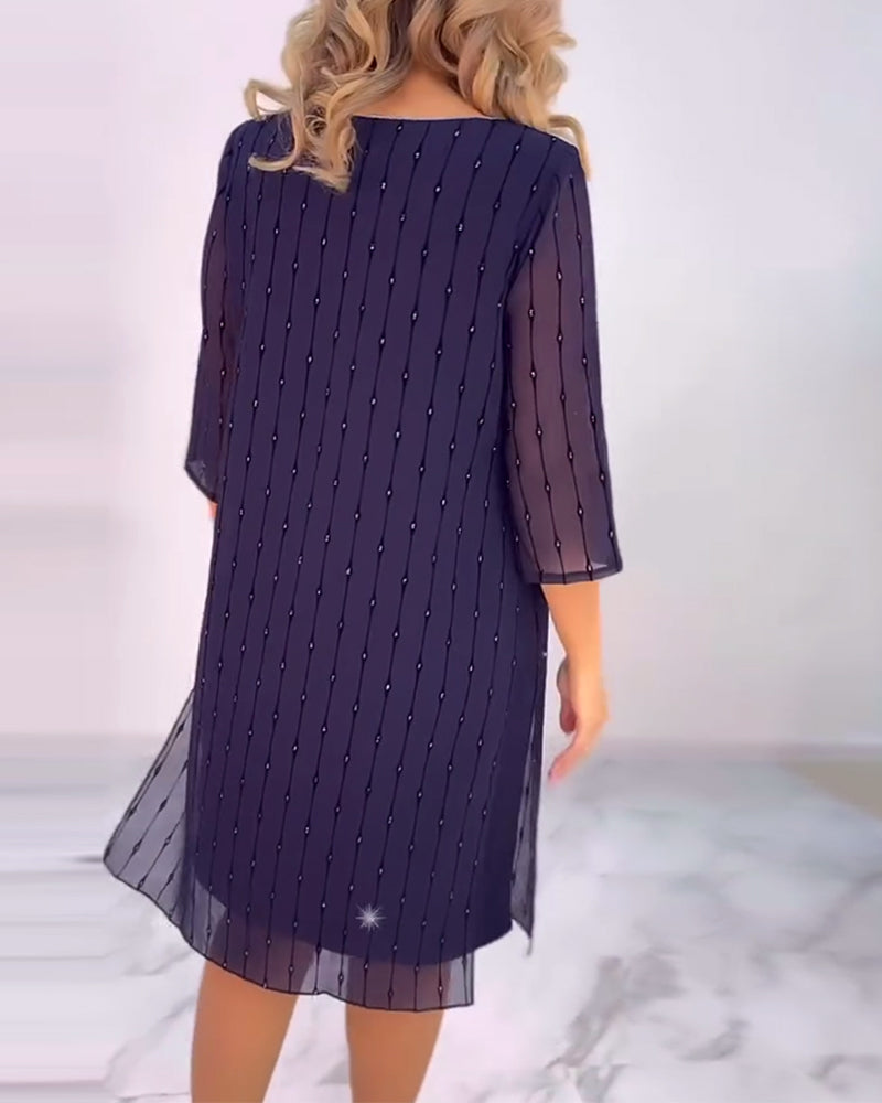 Robe Unie Plissée