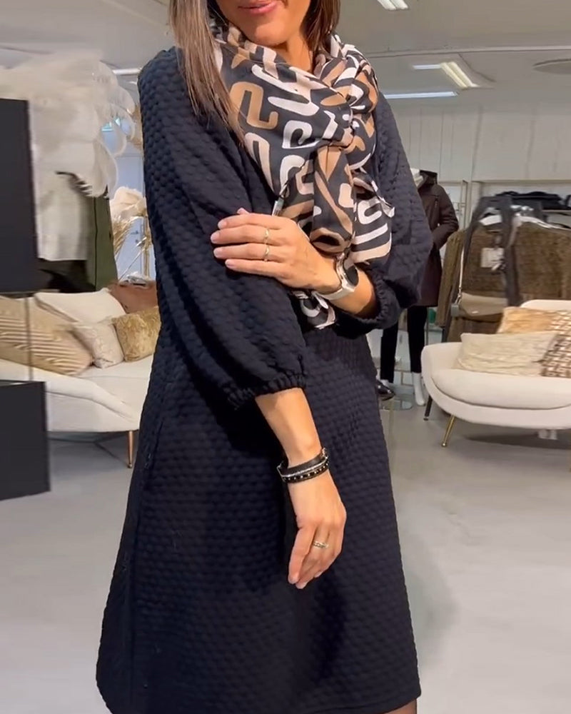 Robe élégante de couleur unie