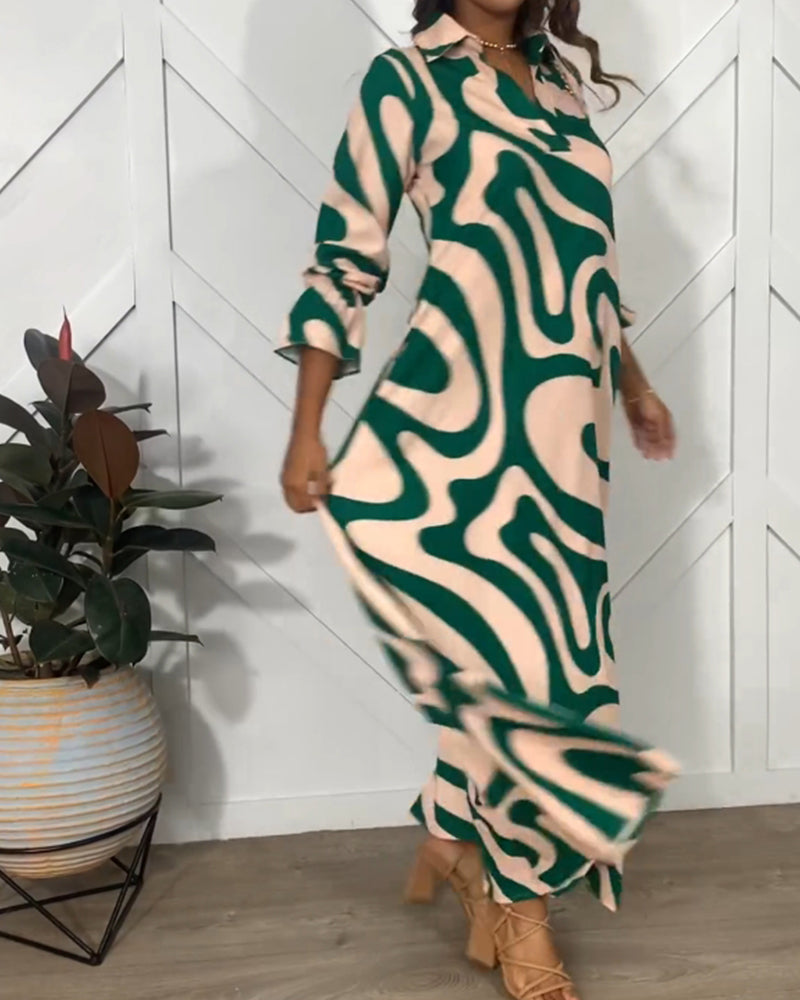 Robe avec élégance et manches longues