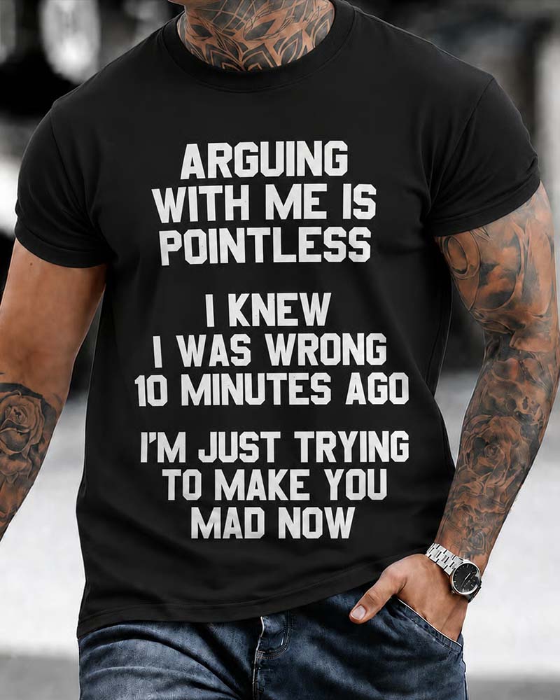 T-Shirt Homme Col Rond Lettre