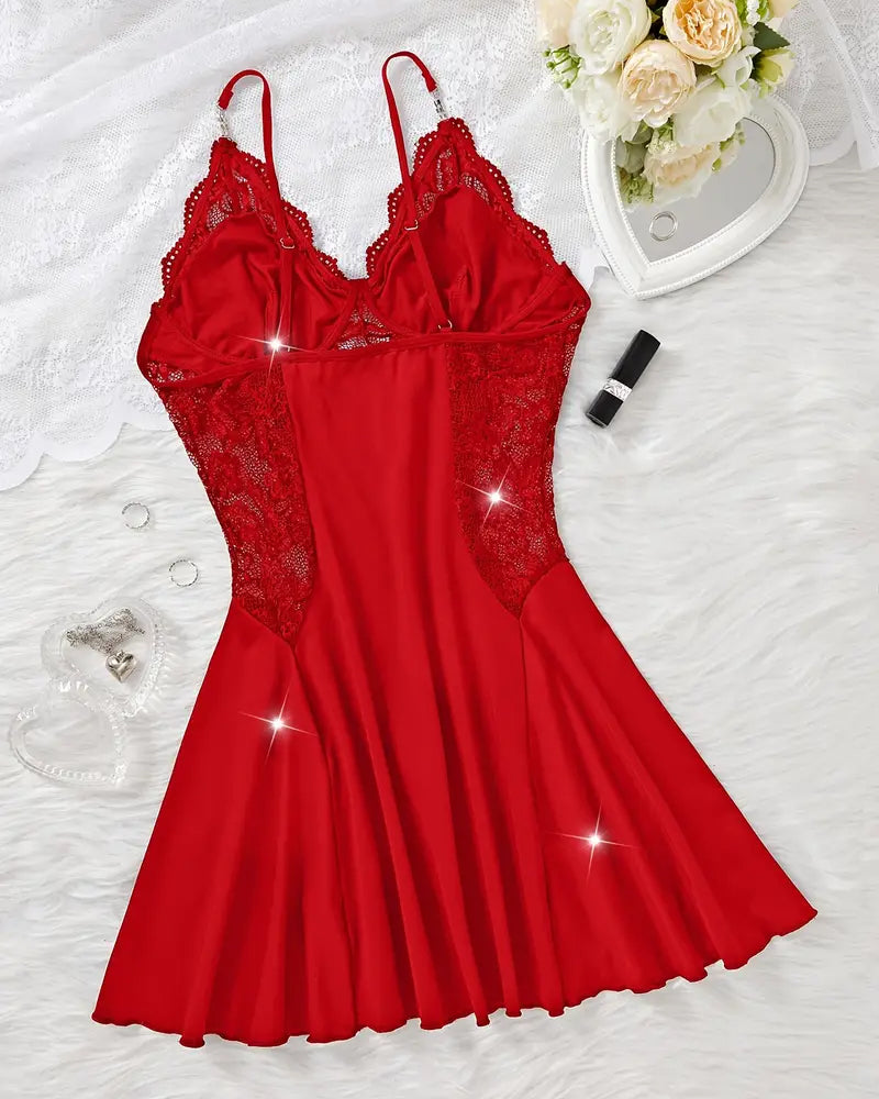 Chemise De Nuit Sexy Jarretelle