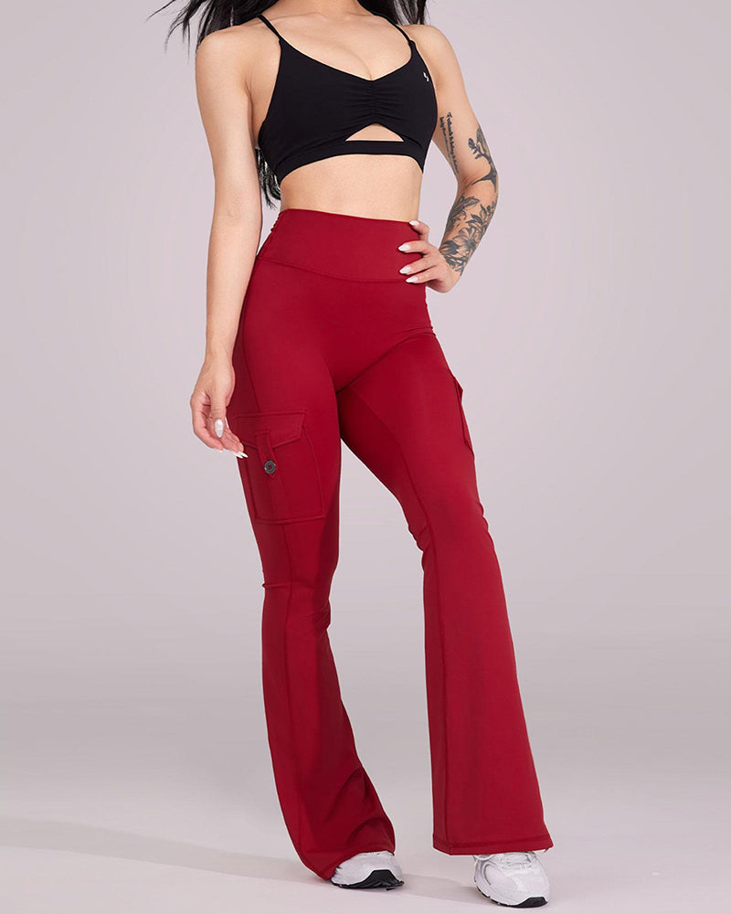 Pantalon Mode Yoga Évasé