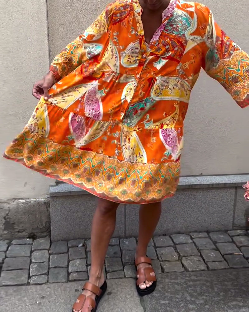 Robe Bohème À Imprimé Tendance