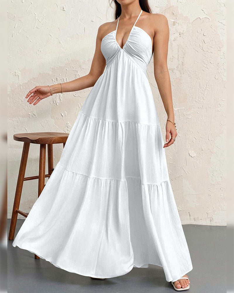 Robe Mode Unie Halter