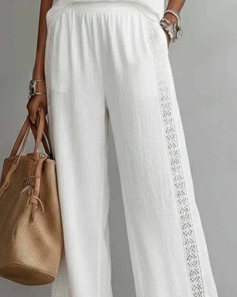 Ensemble Deux Pièces Évidé Halter
