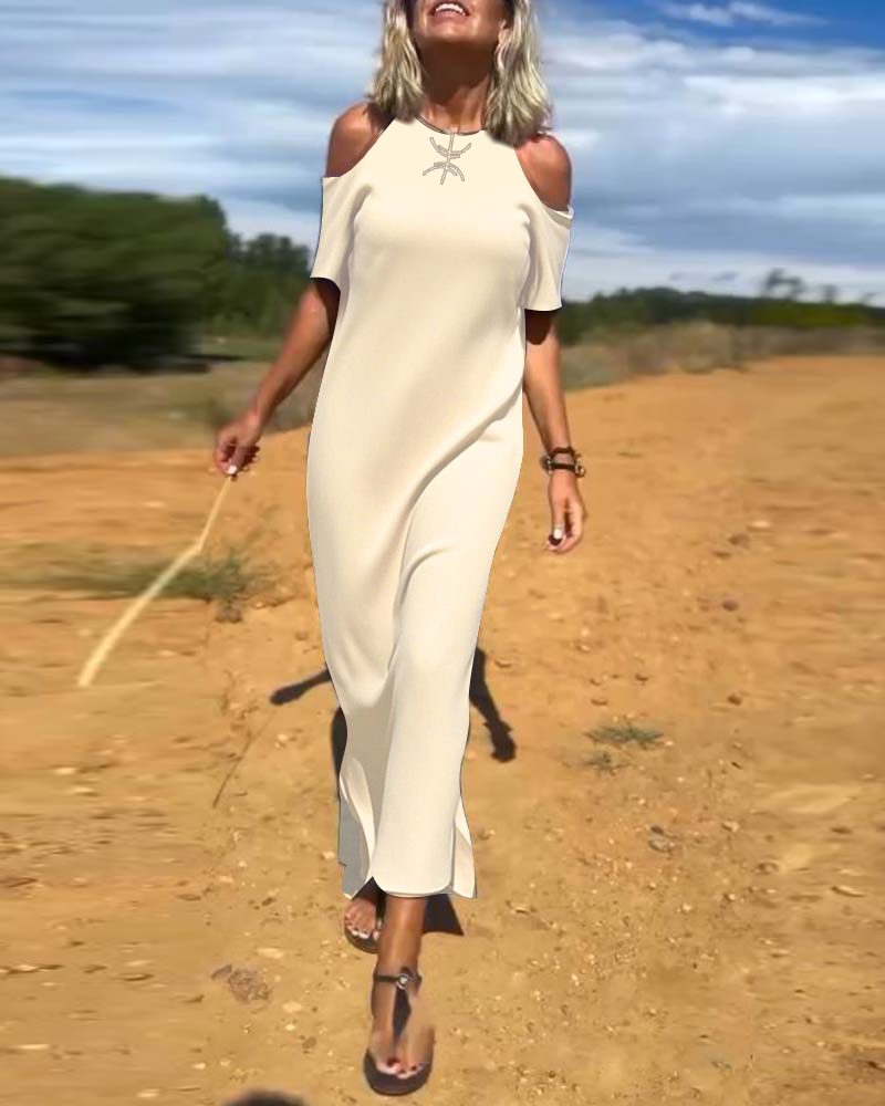 Robe Mode Décontractée Dénudée Slim