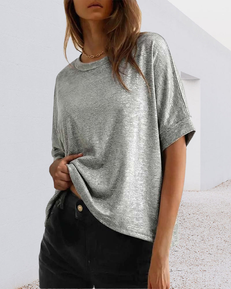 T-Shirt Chauve-Souris Manche Courte