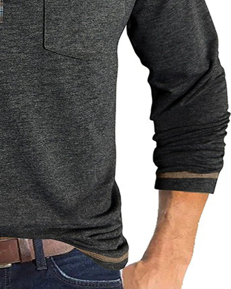 Blouse Homme Bouton Revers Polo