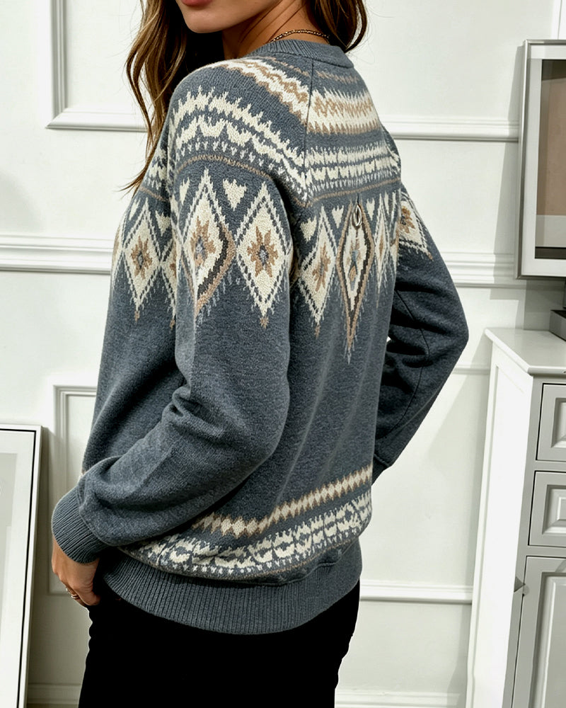 Sweat-Shirt Fermeture Éclair Imprimé Manches Longues